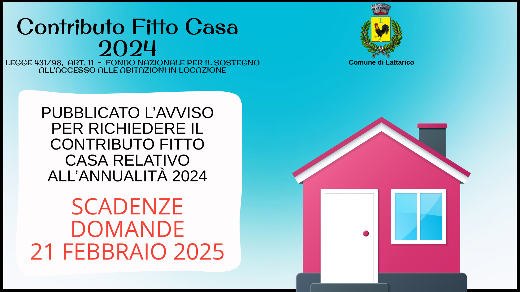 Bando contributo Fitto Casa 2024